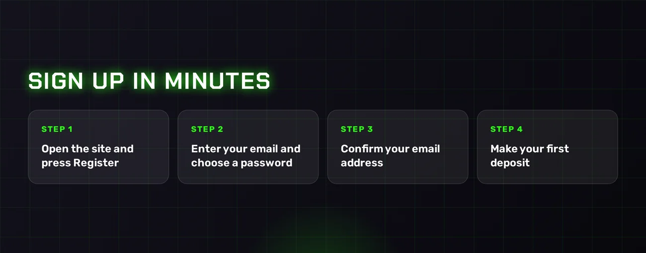 Sign up and claim bonus